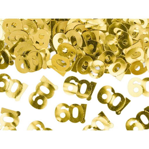 Picture of CONFETTI GOLD 60TH BIRTHDAY 15G